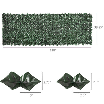 Grass Wall Panels, 118" x 39" Artificial Grass Wall Decor, Greenery Backdrop Panels Wall, Dark Green