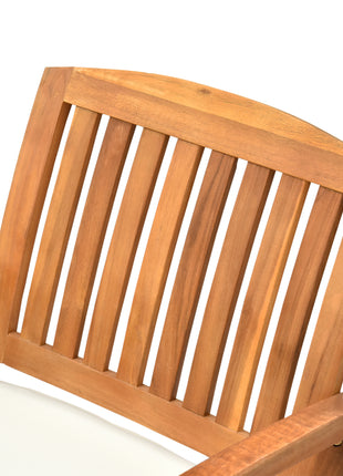 Outdoor Rocking Chair with Cushion, Acacia Wood Patio Rocker for Backyard, Patio, Home, Teak Tone