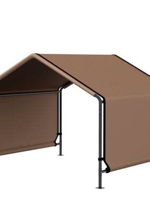 Portable Dog Tent Water Resistant for Outdoor Shade Protection, Brown