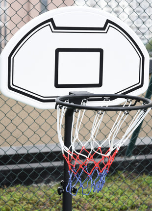 Height Adjustable Basketball Hoop, Portable Basketball Stand, 30" Backboard, Indoor Outdoor Goals Set for Kids Youth Adults