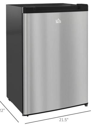 Upright Freezer, 3 Cu Ft Small Freezer with Reversible Single Door, Adjustable Thermostat for Home, Apartment, Silver