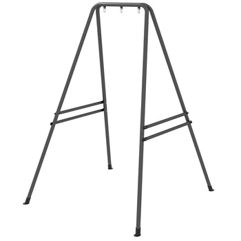 A-Shaped Hammock Chair Stand, Heavy Duty Swing Stand for Indoor & Outdoor Use, Max 330 lbs., Black