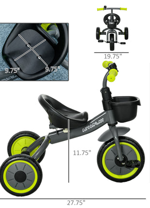 Tricycle for Kids Age 2-5, Toddler Bike for Children, Yellow