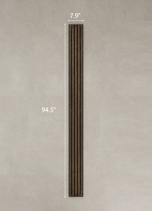 95" x 8" Wood Panels for Wall, 4 Pack Acoustic Panels, Sound Absorbing Slat Wall For Interior Wall Decor, Home, Walnut