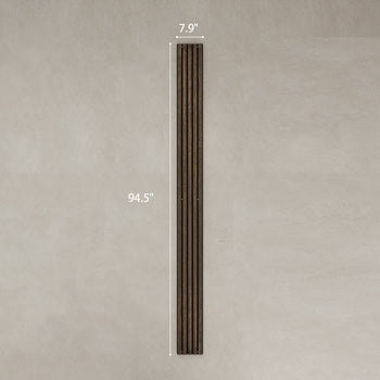 95" x 8" Wood Panels for Wall, 4 Pack Acoustic Panels, Sound Absorbing Slat Wall For Interior Wall Decor, Home, Walnut