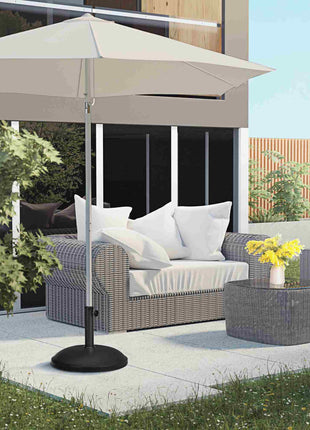 20" 55 lbs Round Cement Umbrella Base Stand Market Parasol Holder with Tightening Knob & Easy Setup, for Φ1.3", Φ1.5", Φ1.9" Pole, for Lawn, Deck, Backyard, Garden, Black