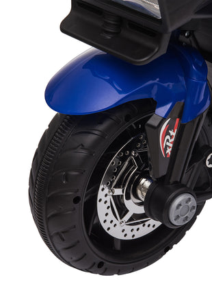 6V Kids Motorcycle Toddler Ride-on Toy, High-Traction Battery-Operated Mini Electric Motorbike with Forward/Reverse Switch, Music, Headlights, Horn, Blue