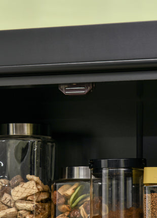 72" Kitchen Cabinet, Pantry Storage Cabinet with Doors and Shelves, Freestanding Food Pantry Cabinet, Black