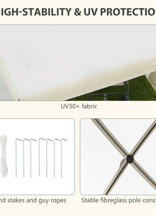 7' x 8' Pop Up Canopy Tent, Camping Tent Sun Shade Shelter with Curtains, Nettings and Carrying Bag, UV-Resistant