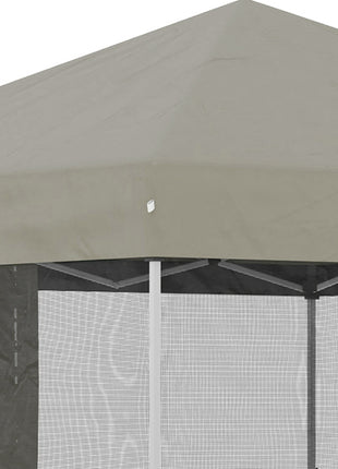 10' x 10' Pop Up Canopy Tent, Tents for Parties with Wheeled Carry Bag, Screen House Room, Height Adjustable Portable Gazebo, for Outdoor, Garden, Patio, Beige