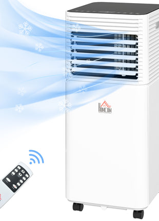 10000 BTU Mobile Air Conditioner for Cooling and Dehumidifying, Remote Control, 24H Timer, LED Display, Black