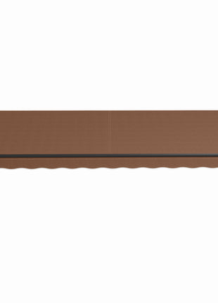 16' x 10' Retractable Awning, 280gsm UV Resistant Sunshade Shelter for Deck, Balcony, Yard, Brown
