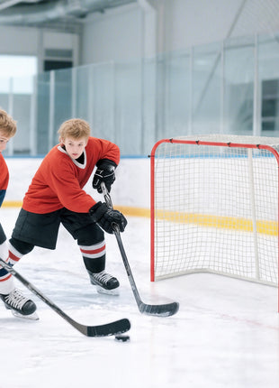 Hockey Net, All Weather Street Hockey Goal with Steel Frame, PE Mesh for Backyard, Easy Assembly