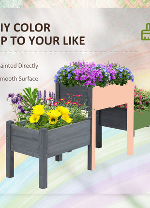 3 Tier Raised Garden Bed Freestanding Planter Box for Vegetables, Herb, Flowers