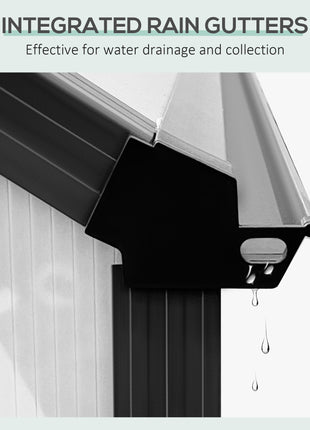 20' x 8' Aluminum Greenhouse Polycarbonate Walk-in Garden Greenhouse Kit with Adjustable Roof Vent, Rain Gutter and Sliding Door for Winter, Clear