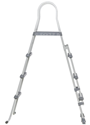 70" Above Ground Swimming Pool Ladder, A-Frame Deck Ladder, Non-slip Steps and Handrails for 48" Pool Wall Height, Gray