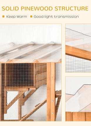 Large Catio with Multiple Shelves & Bridges, Catio with Ramps, Cat Window Box Enclosure for Outdoor Use, Orange