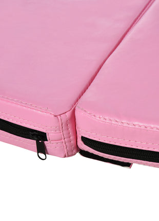 Pole Dance Mat, 2"T x 5'W Folding Pole Crash Mat for Home, Lightweight and Foldable, Pink
