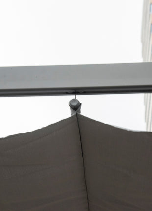 10' x 10' Outdoor Retractable Pergola Canopy, Aluminum Patio Pergola, Backyard Shade Shelter for Garden & Parties, Gray