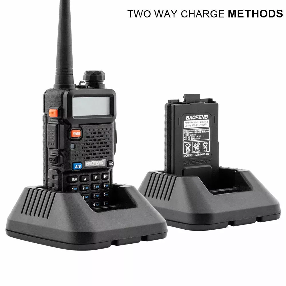 Baofeng UV-5R VHF UHF Dual-Band Ham 5W Portable Two-way Radio Walkie Talkie - Image 4