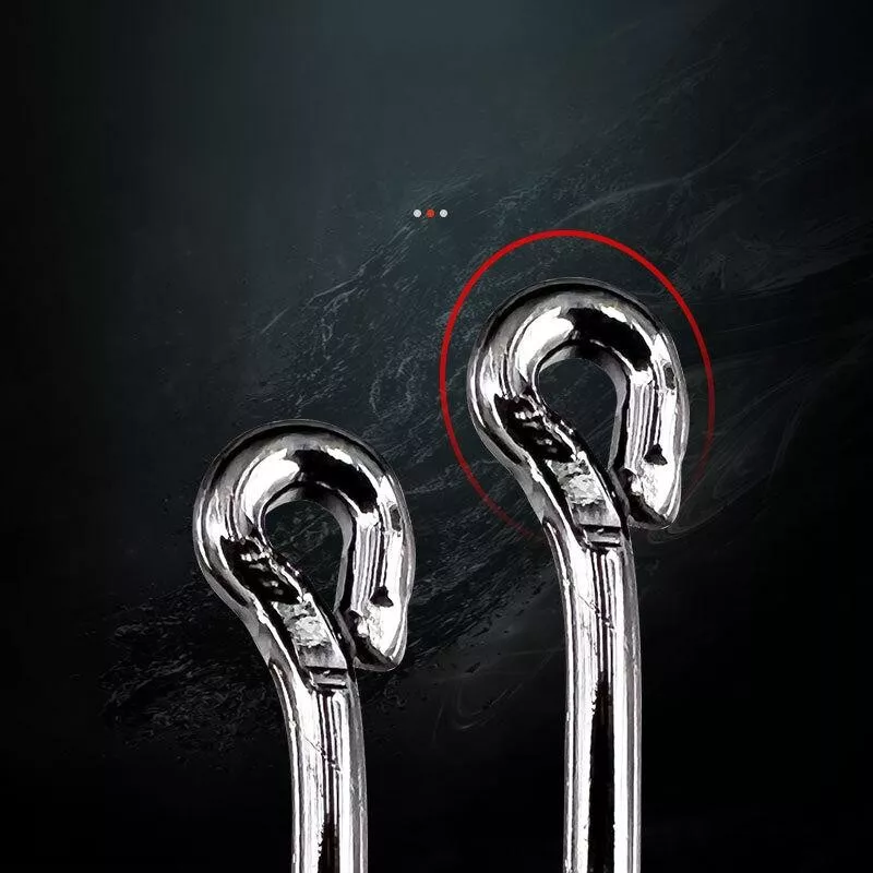 500pcs Fish Hooks 10 Sizes Fishing Black Silver Sharpened With Box Quality kit - Image 6