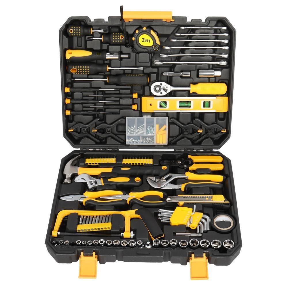 NEW 198pc Mechanics Tool Set Household Hand Tool Kit Socket Wrench Set with Case - Image 7