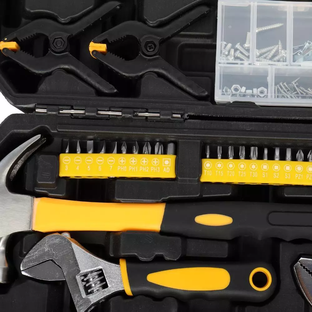 NEW 198pc Mechanics Tool Set Household Hand Tool Kit Socket Wrench Set with Case - Image 2