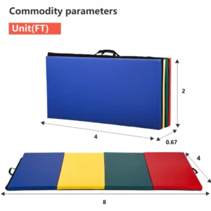 Thick Folding Panel Gymnastics Mat Gym Fitness Exercise Mat