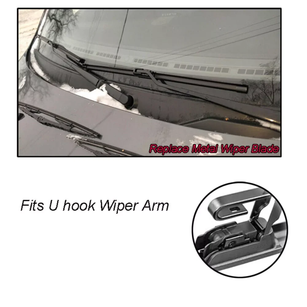 All Season Wiper Blades size 24" & 18" Windshield Front Right & Left (Set of 2) - Image 5