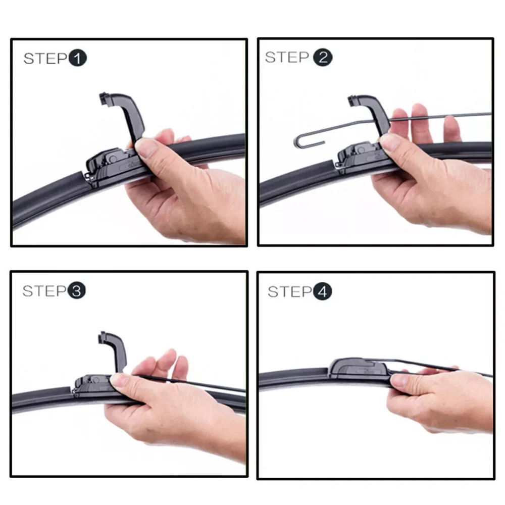 All Season Wiper Blades size 24" & 18" Windshield Front Right & Left (Set of 2) - Image 2