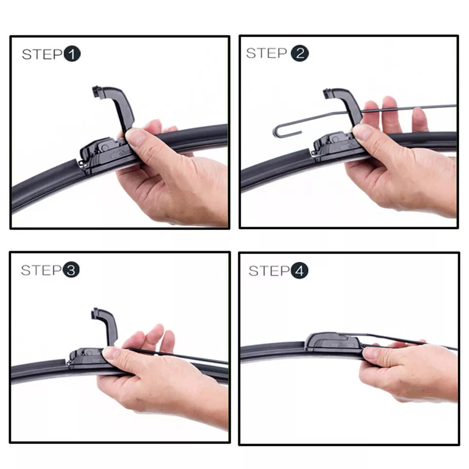 All Season Wiper Blades size 24" & 18" Windshield Front Right & Left (Set of 2) - Image 4